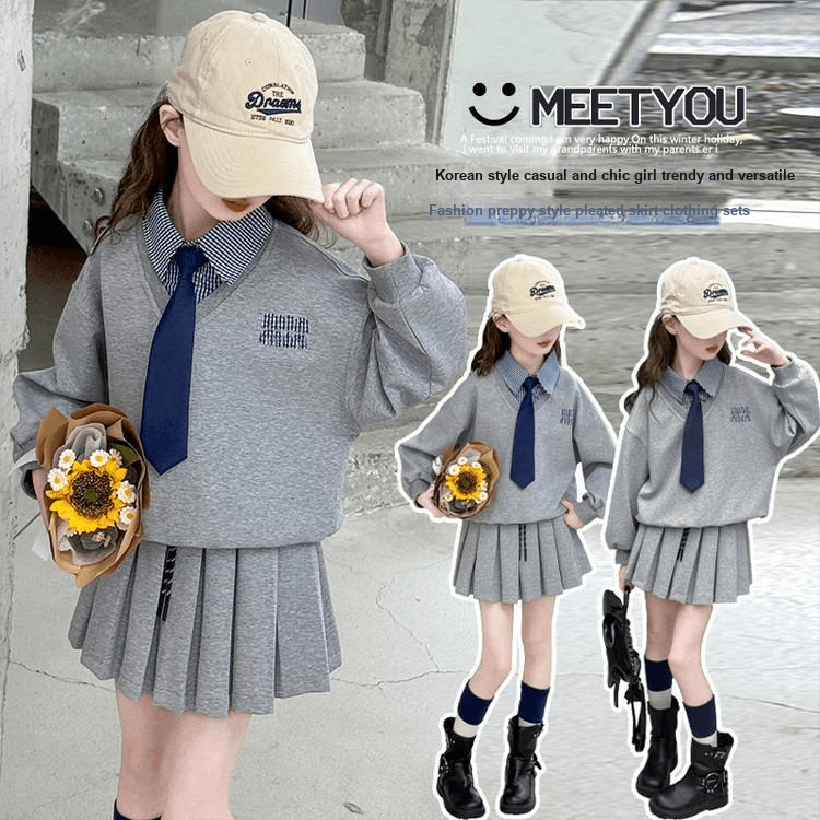 PIERRE CARDIN Серый Kids Комплекты с юбкой - изображение 3