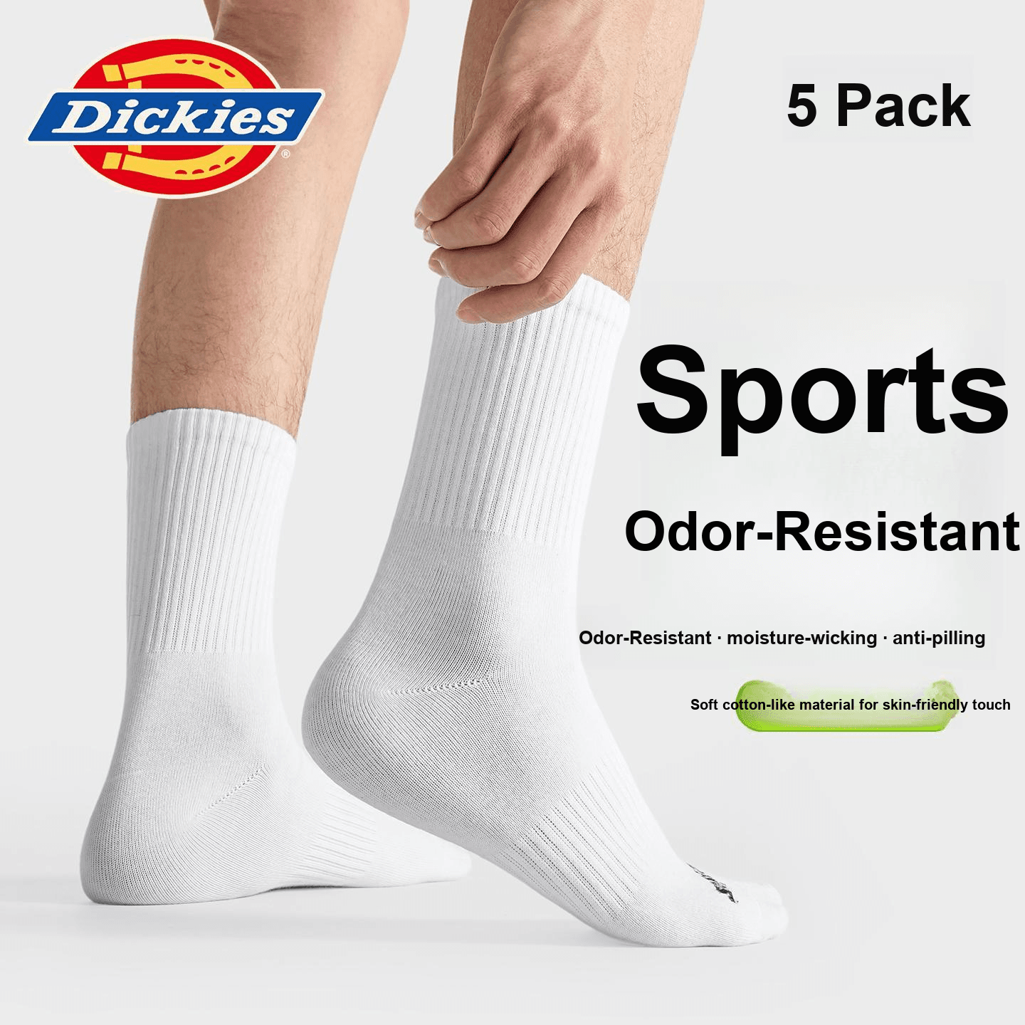 Носки Dickies Носки Crew Унисекс Сумка для покупок 5 пар - изображение 2