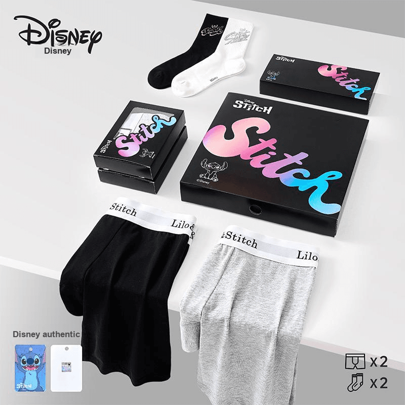 Трусы Disney Stitch Боксеры Мужские Набор Подарочной Коробки Включено - изображение 3