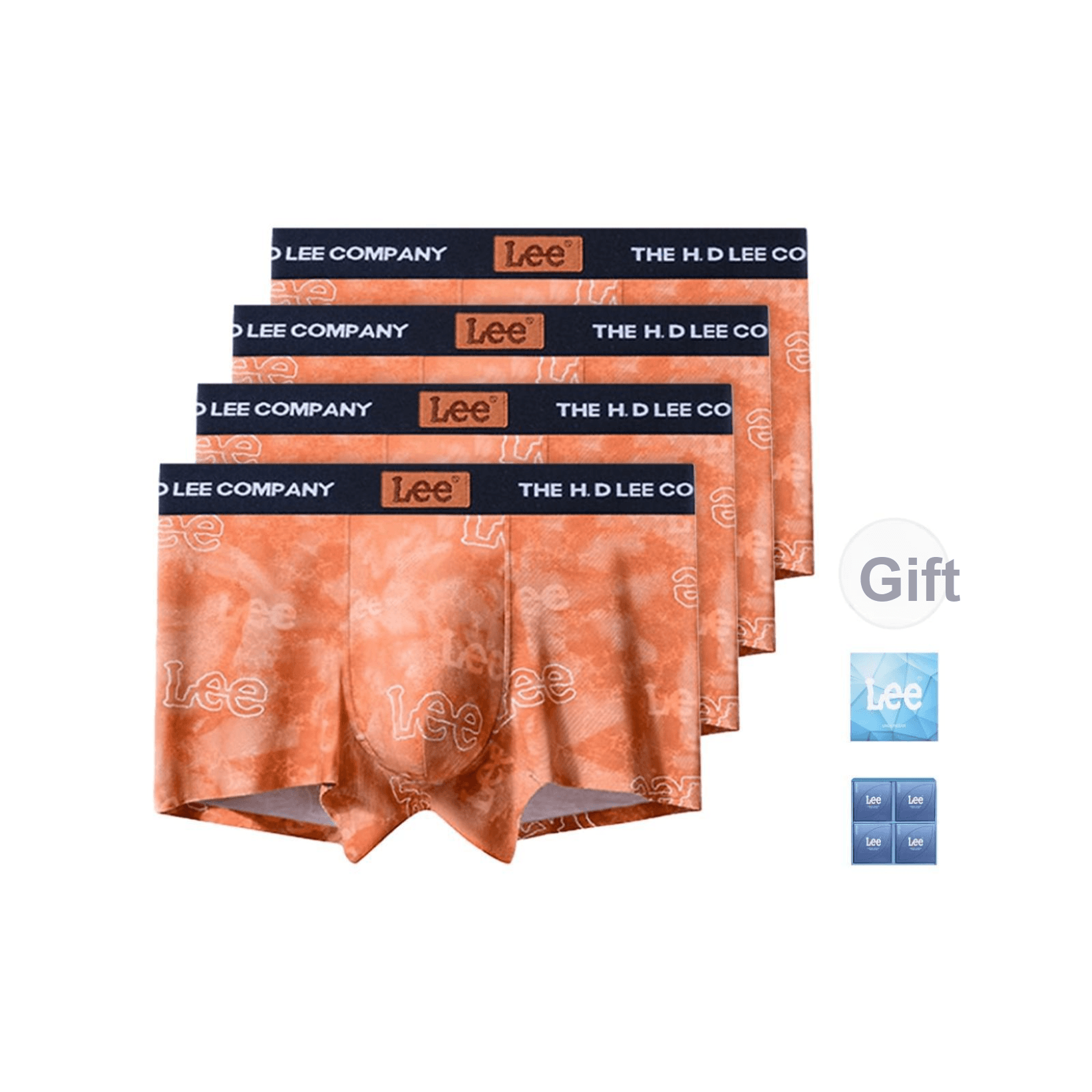 Трусы Lee Sunset 5,0 Трусы Подарочная Коробка Мужская 4 Пачки - изображение 1