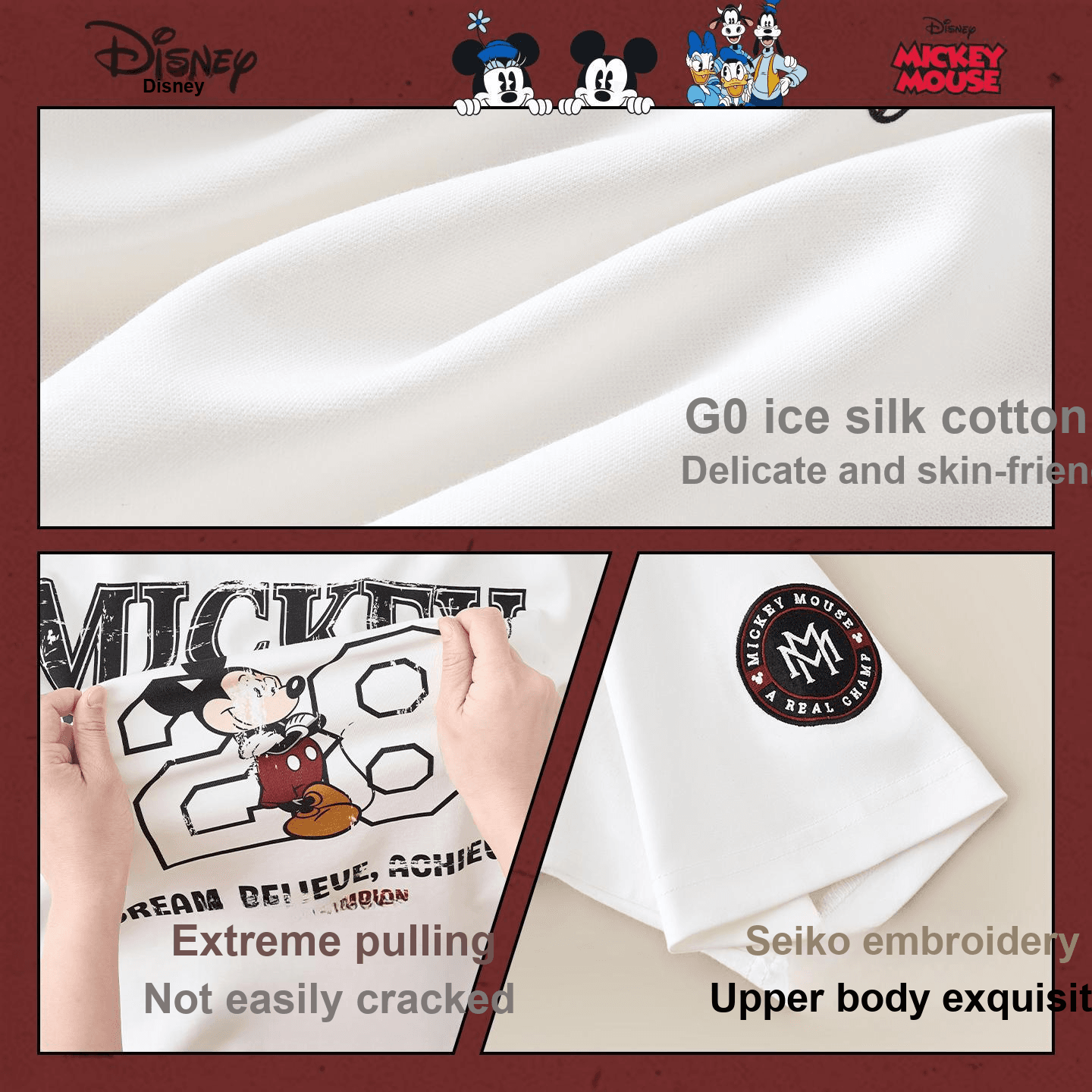 Футболка DISNEY MICKEY MOUSE Короткий рукав T-рубашка Унисекс Набор в подарочной коробке - изображение 5