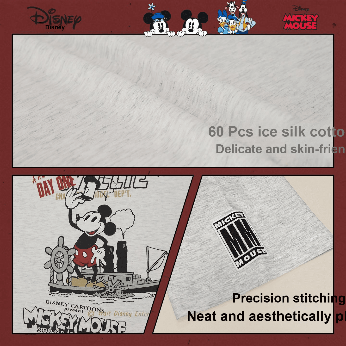 Футболка Disney Mickey SERIES Футболки с короткими рукавами Мужской Gift Box Set - изображение 5