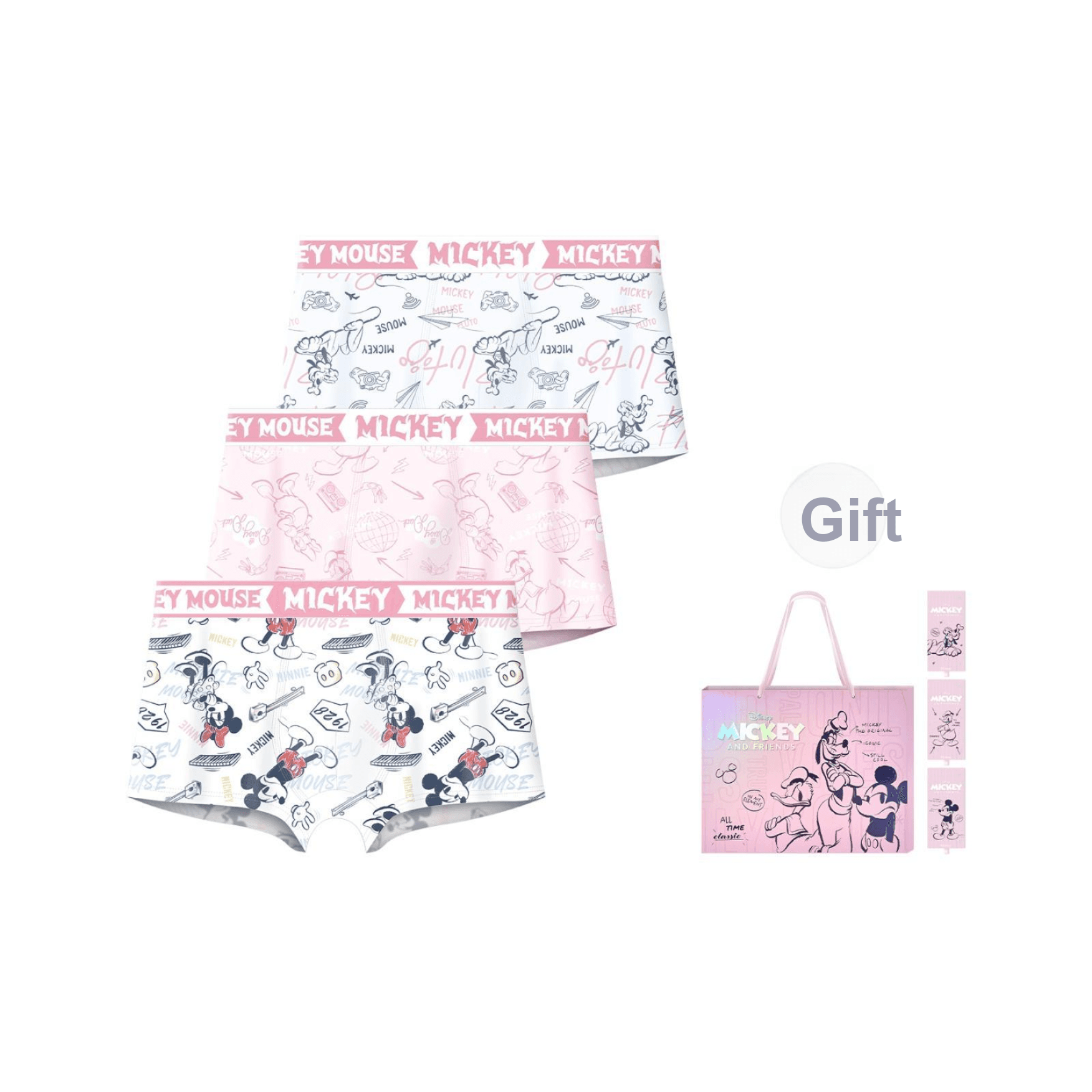 Трусы Disney Mickey Mouse Collection Дональд Дак Коллекция Боксеры Мужской Сумка для покупок Подарочный набор 3 шт - изображение 1