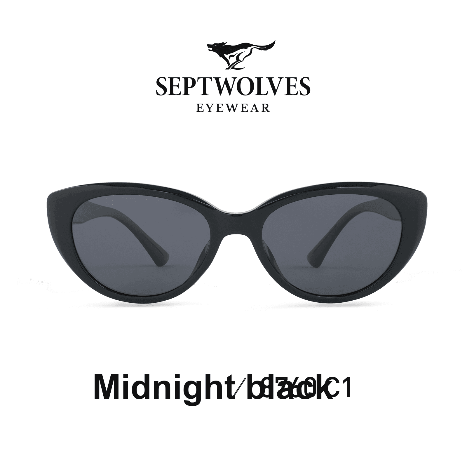 Солнцезащитные очки SEPTWOLVES Солнцезащитные очки с узором "Кошачий глаз" Мужские - изображение 2