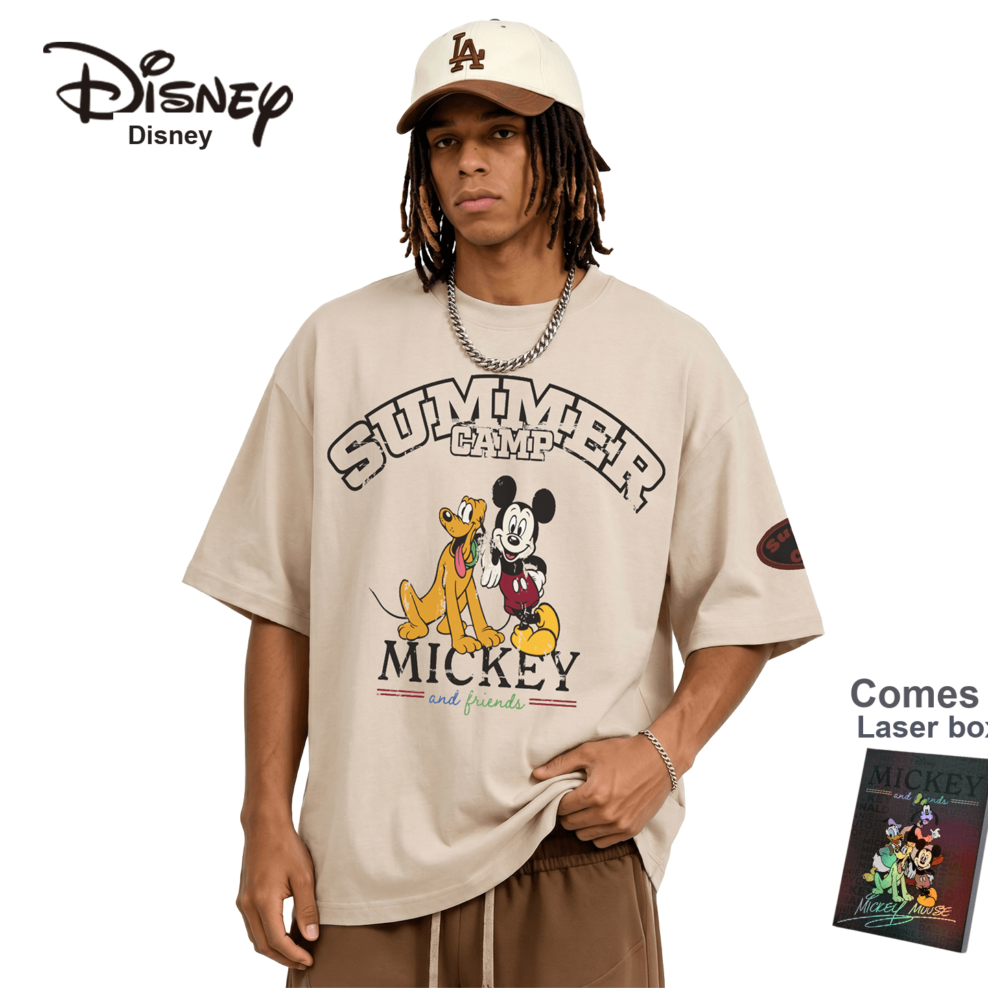 Футболка DISNEY MICKEY MOUSE Короткий рукав T-рубашка Унисекс Набор в подарочной коробке - изображение 3