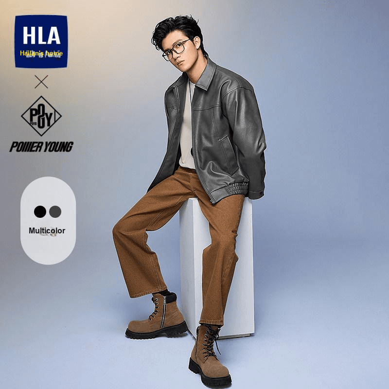 Куртка HLA Power Young Кожа Куртка Мужской - изображение 2