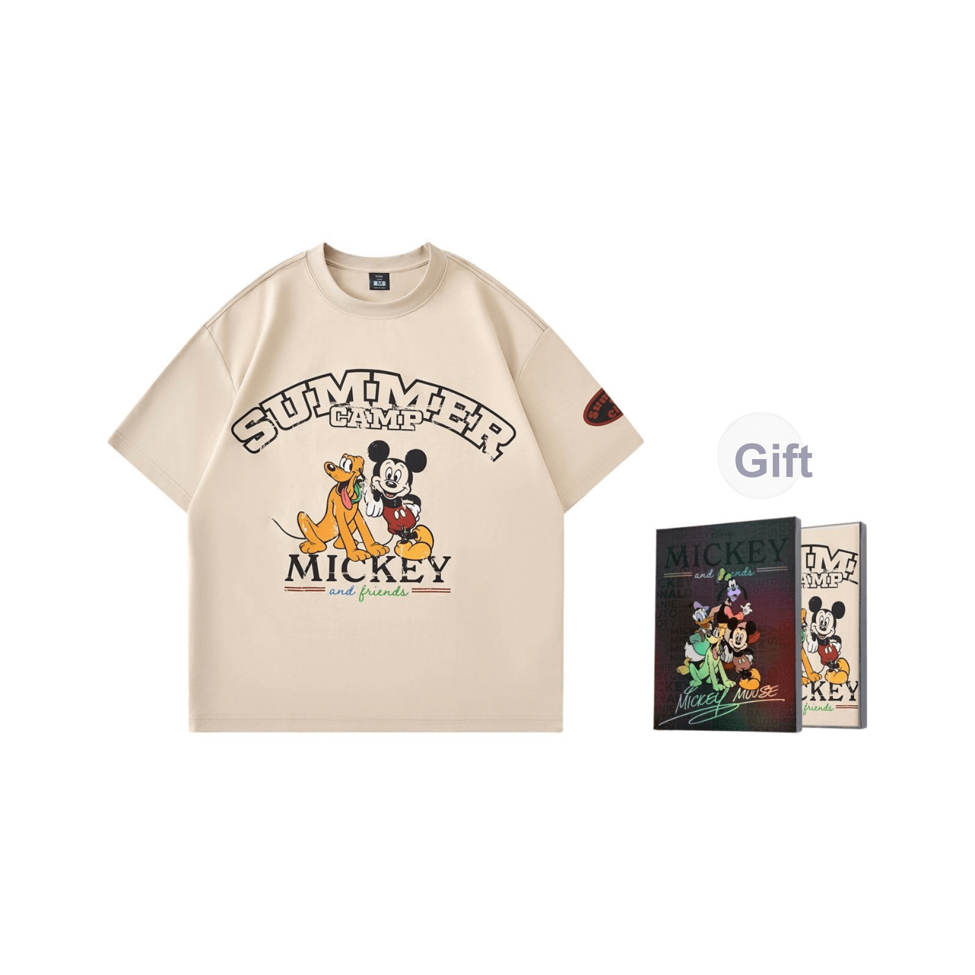 Футболка DISNEY MICKEY MOUSE Короткий рукав T-рубашка Унисекс Набор в подарочной коробке - изображение 1