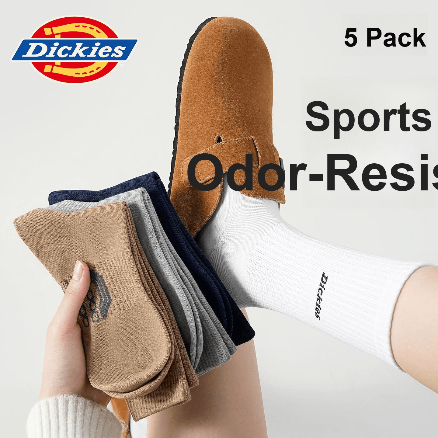 Носки Dickies Носки Crew Унисекс Сумка для покупок 5 пар - изображение 5