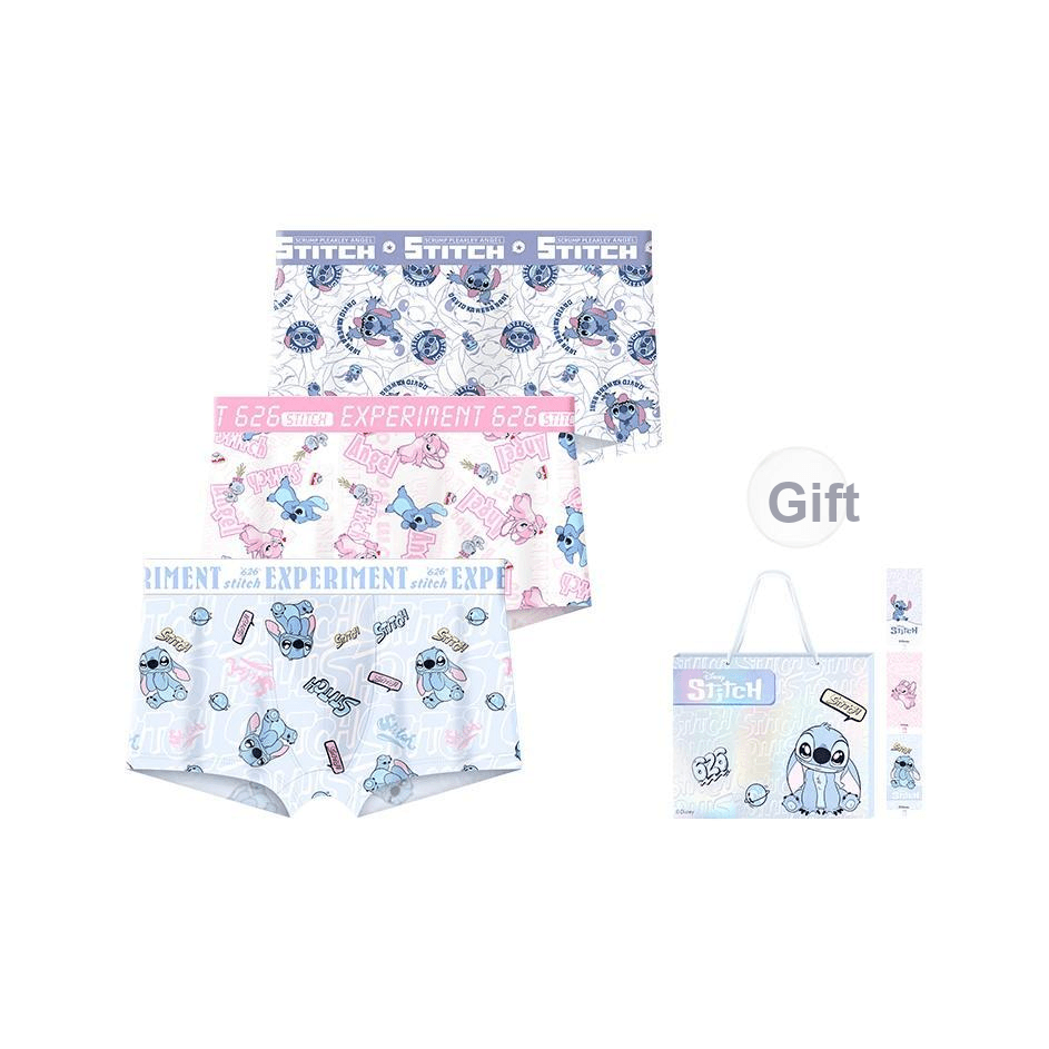 Трусы Disney Stitch Collection DSN141523# Стиль Стич Настольный Сумка для покупок 3 шт Мужские Боксеры - изображение 1