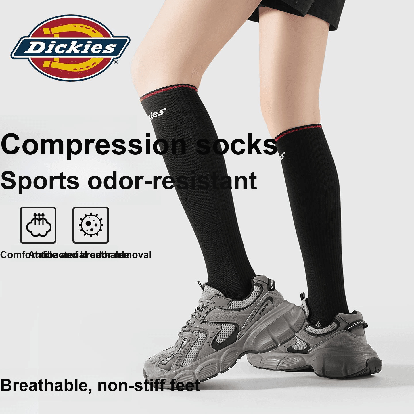 Носки Dickies Колено Высокие Носки Женские 3 Пары Подарочный Набор Сумка С набором "Магия Цветов" - изображение 5
