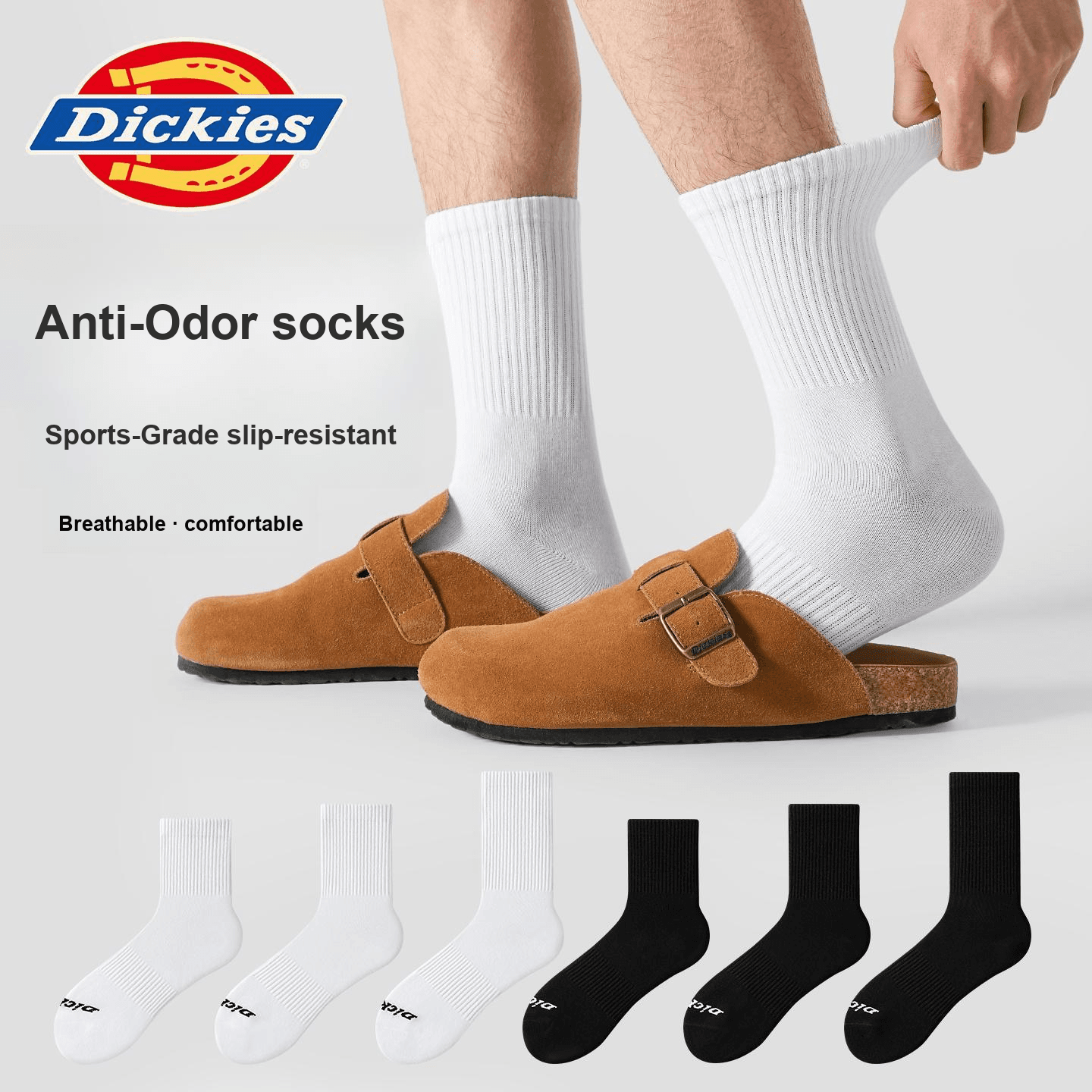 Носки Dickies Носки Crew Унисекс Сумка для покупок 5 пар - изображение 4