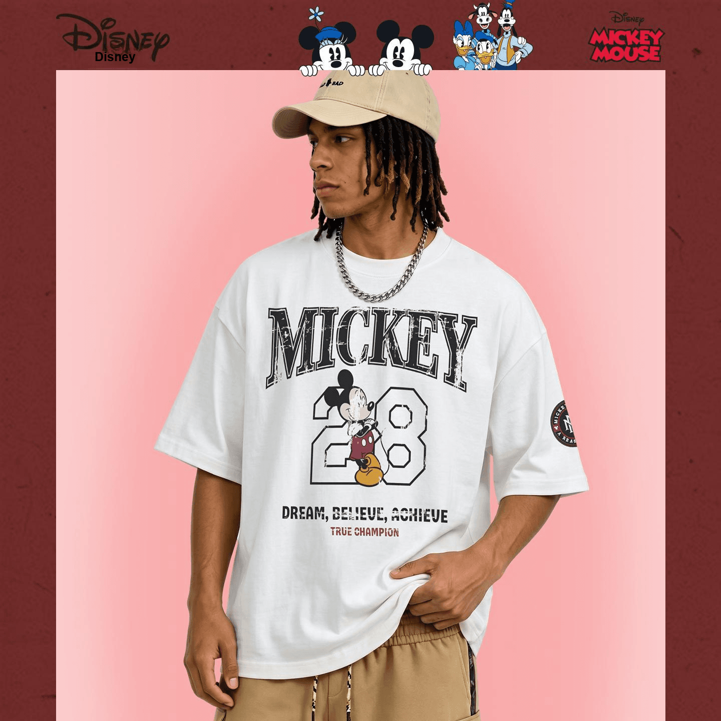 Футболка DISNEY MICKEY MOUSE Короткий рукав T-рубашка Унисекс Набор в подарочной коробке - изображение 3