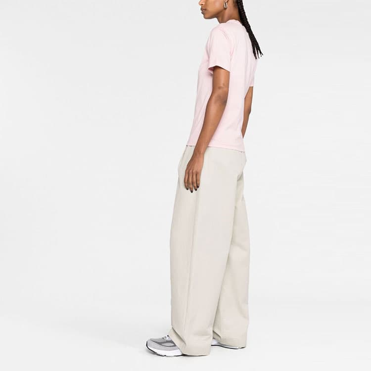 Футболка Burberry SS23 Logo Embroidered T-Shirt Pink — фото 5