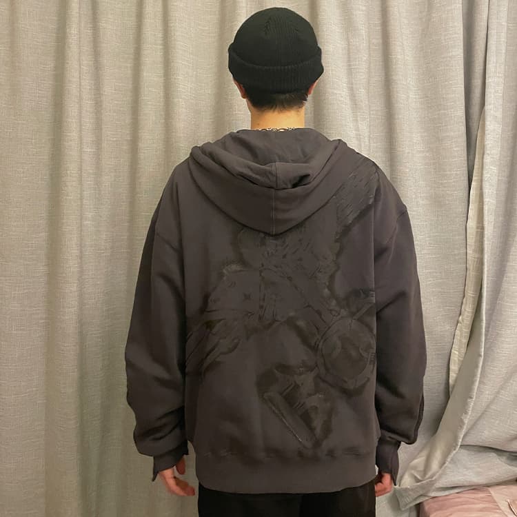 Худи Boy London FW21 Hoodie Grey - изображение 5