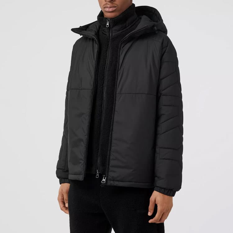 Зимняя куртка пуховик Burberry Quilted Hooded Jacket - изображение 4