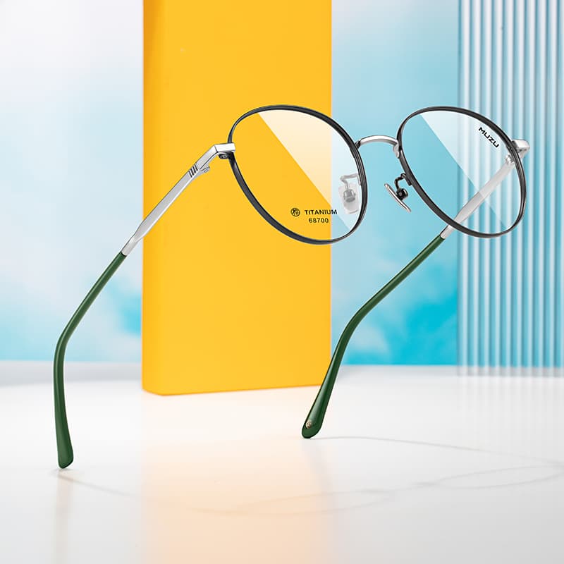 Оправа MUZU Round Frame Eyeglasses - изображение 4
