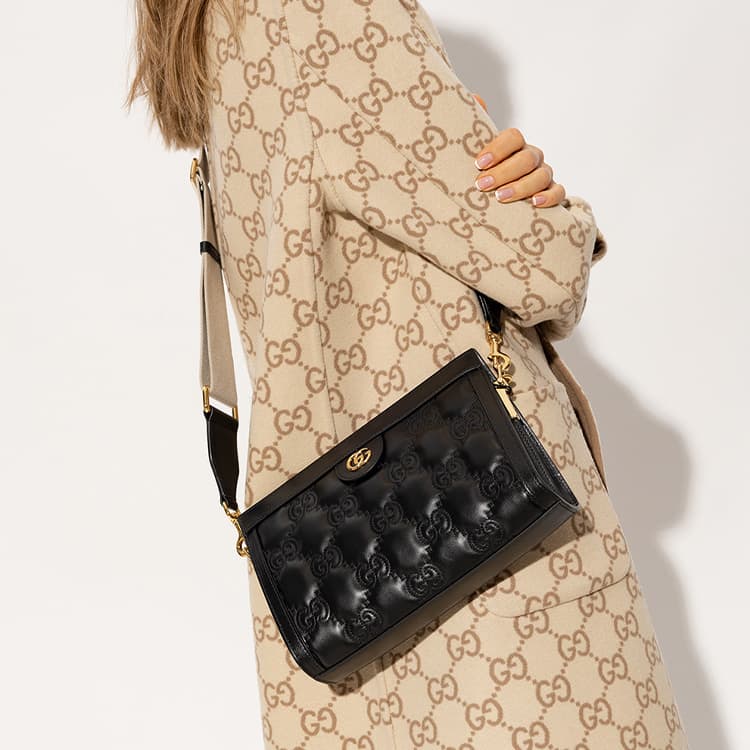 Мини-сумка Gucci GG Matelassé Black - изображение 7