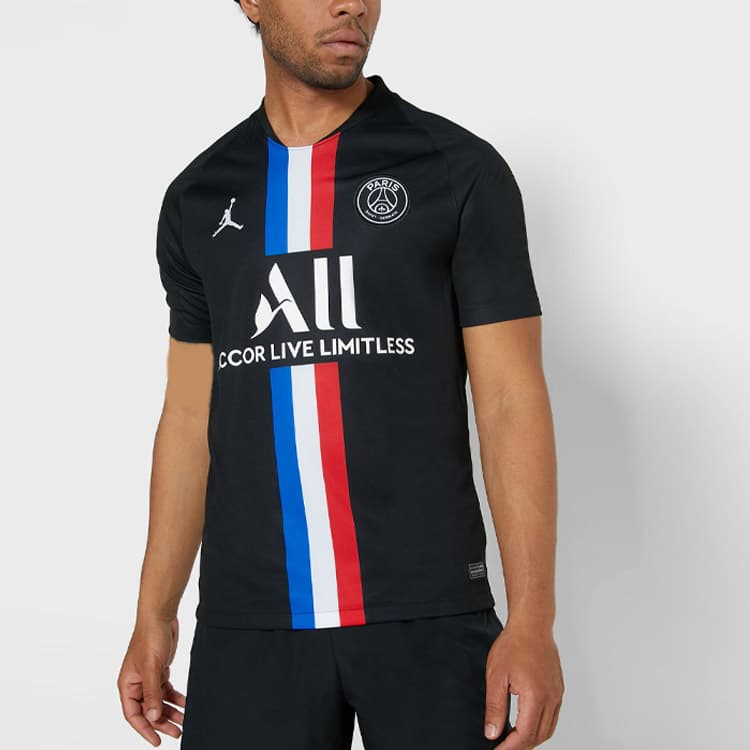 Jordan Paris Saint-Germain Fourth Away Men's Soccer Fan Jersey Black - изображение 5