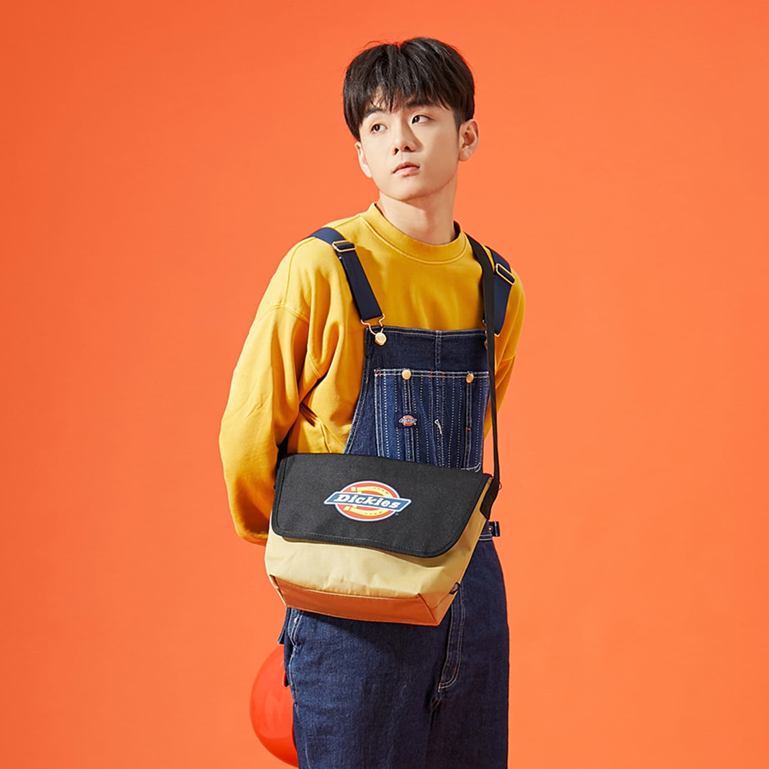 Сумка через плечо Dickies Anniversary Messenger Bag Black Khaki - изображение 8