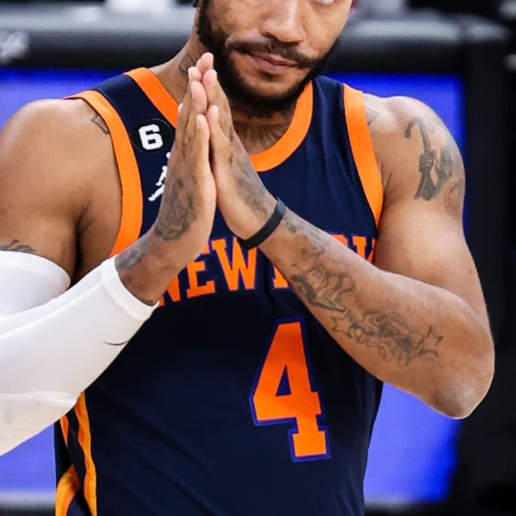 Баскетбольная майка Nike NBA Knicks Rose Jersey 4 Deep Blue - изображение 3
