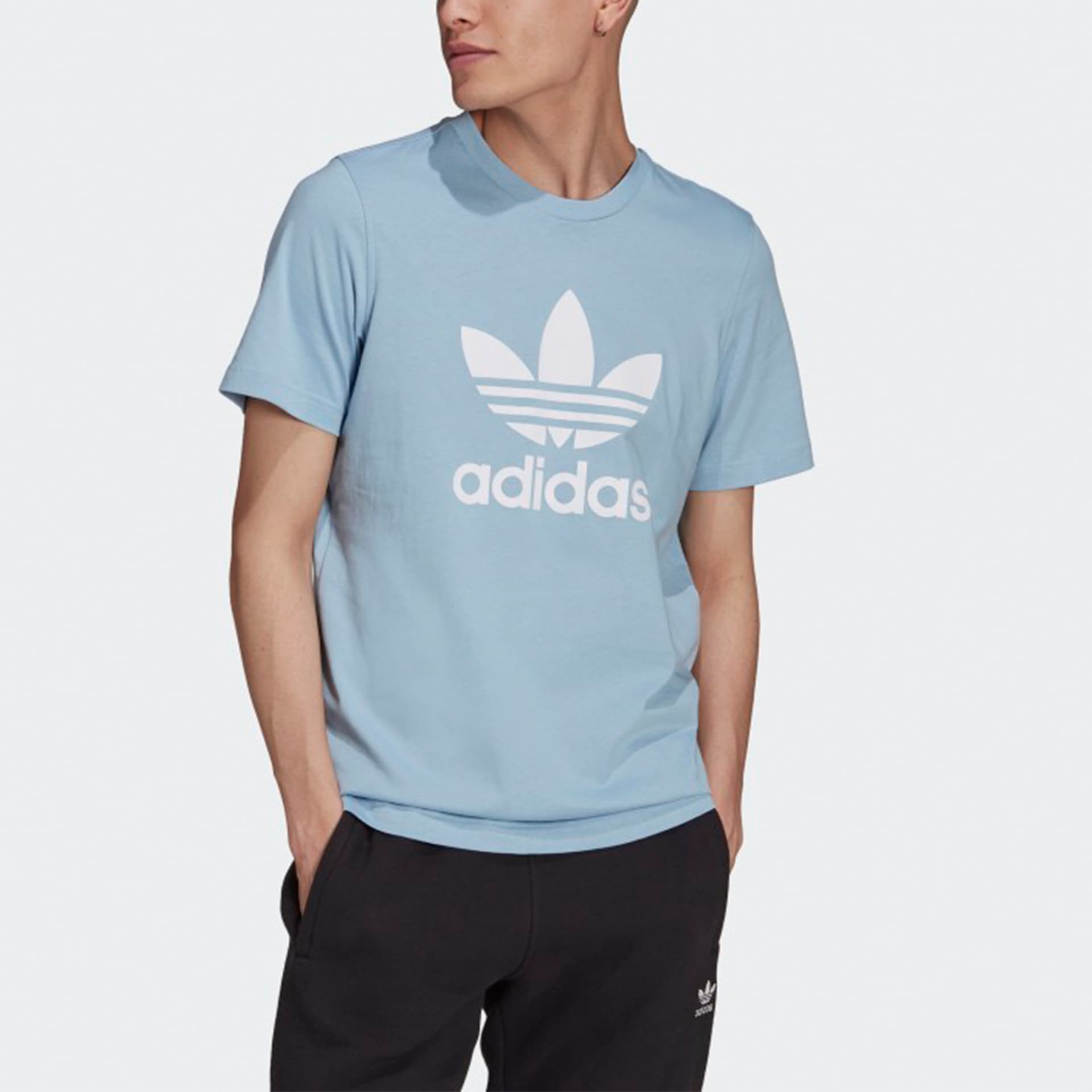 Футболка adidas Originals Adicolor Classics Logo Tee Sky Blue - изображение 3