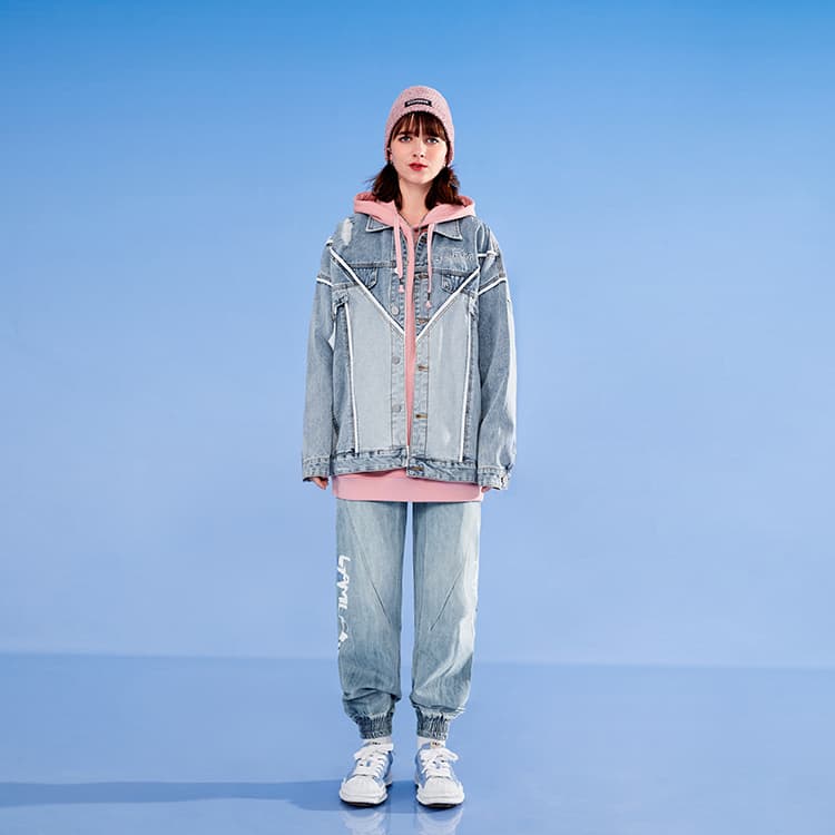 Джинсовая куртка LAMLICKA Denim Jacket Blue - изображение 5