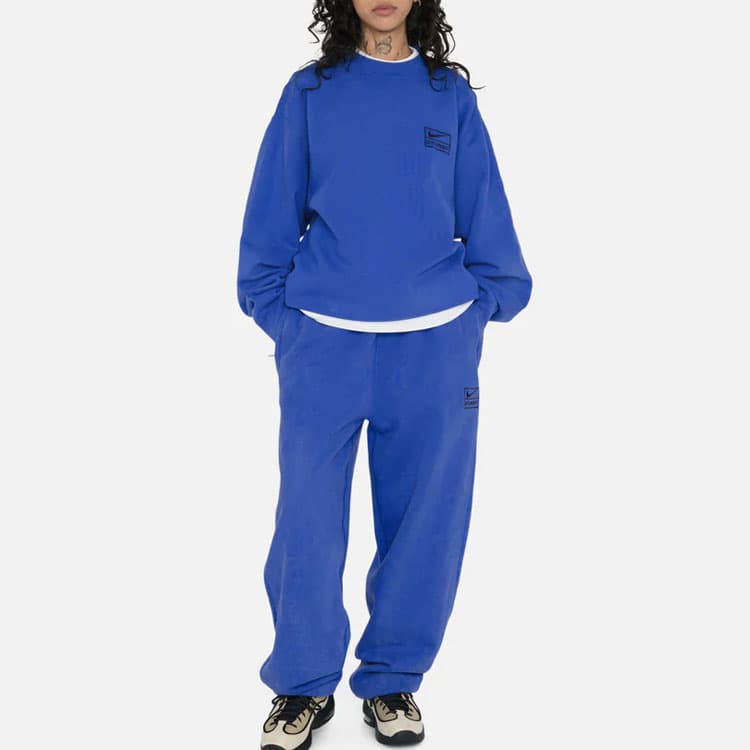 Кофта Nike x Stussy SS23 Blue Sweatshirt - изображение 6