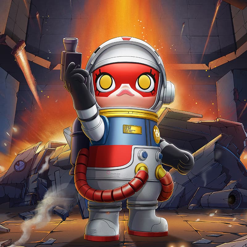 Фигурка POP MART JOY MEGA SPACE MOLLY RX-78-2 1000 - изображение 3