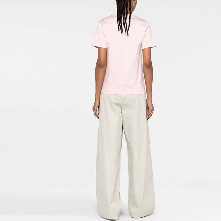 Футболка Burberry SS23 Logo Embroidered T-Shirt Pink — фото 4