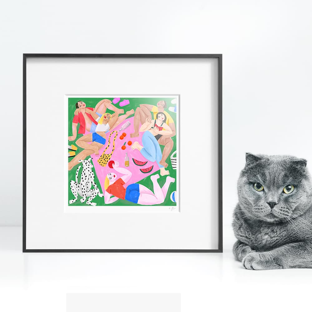 Постер Cdric Pierre-BezSur lherbe 33*33 cm - изображение 2