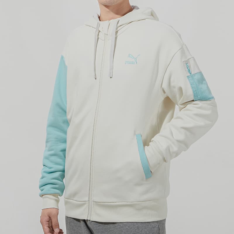 Куртка PUMA Retro Hoodie White - изображение 5