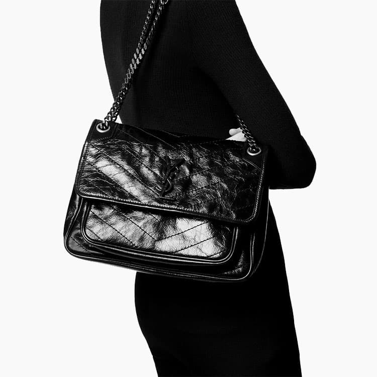 Мини-сумка Saint Laurent Niki Black - изображение 11