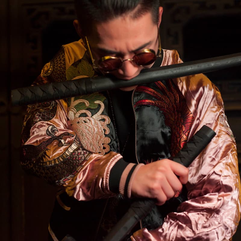 Бомбер Sansheng Bomber Jacket Black Gold - изображение 3