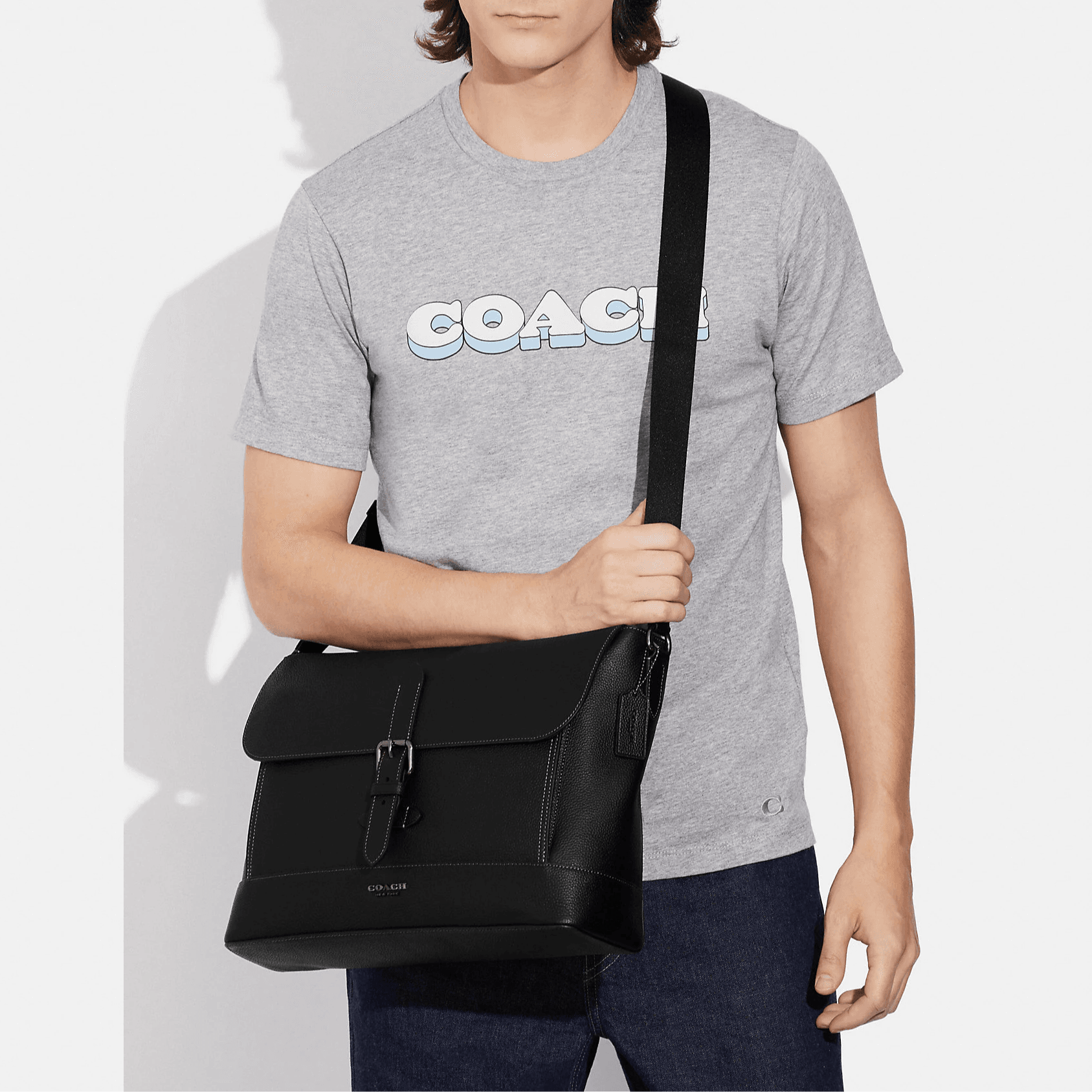Сумка через плечо COACH Hudson 36 Black - изображение 5