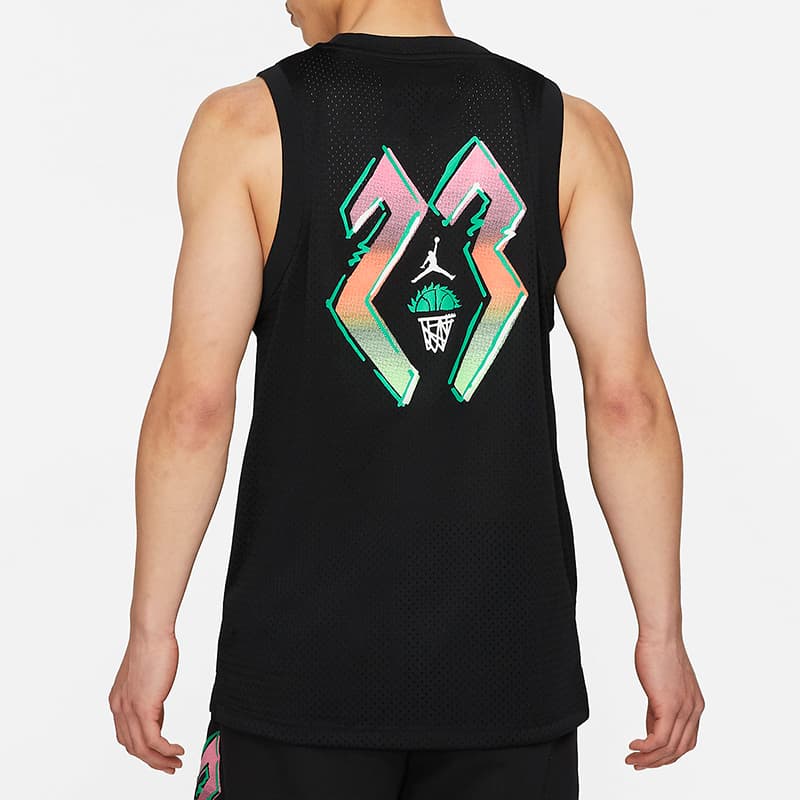 Баскетбольная майка Jordan Air Sleeveless Training Vest Black - изображение 4