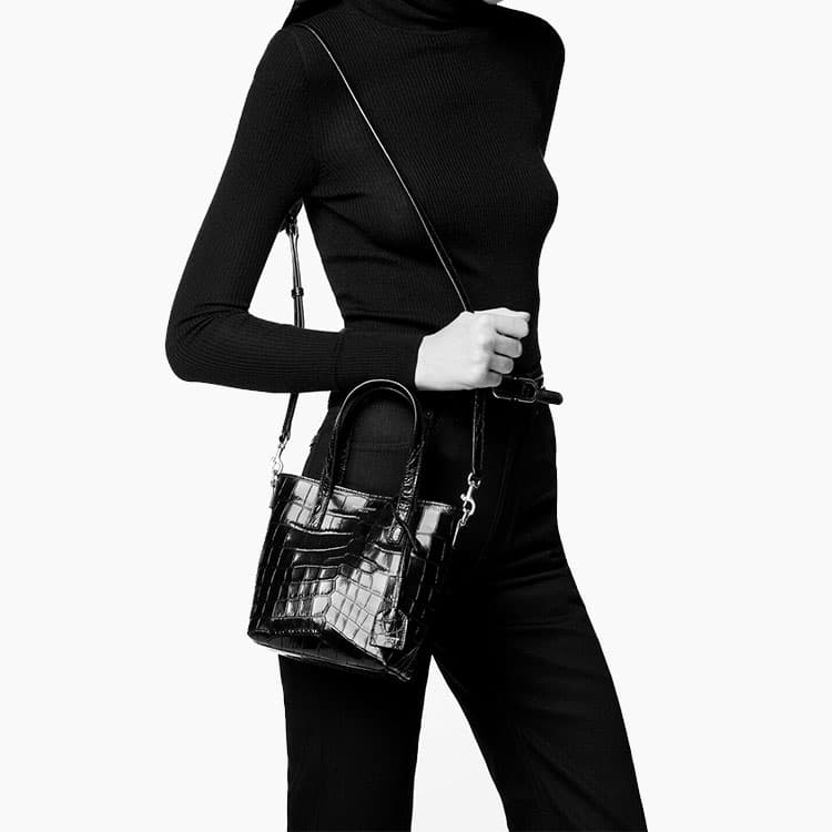 Мини-сумка Saint Laurent Paris Mini Tote Bag Black - изображение 8