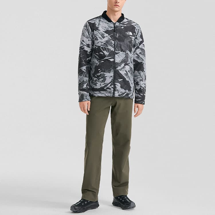 Зимняя куртка пуховик The North Face Mountain Print Reversible Jacket Black - изображение 3