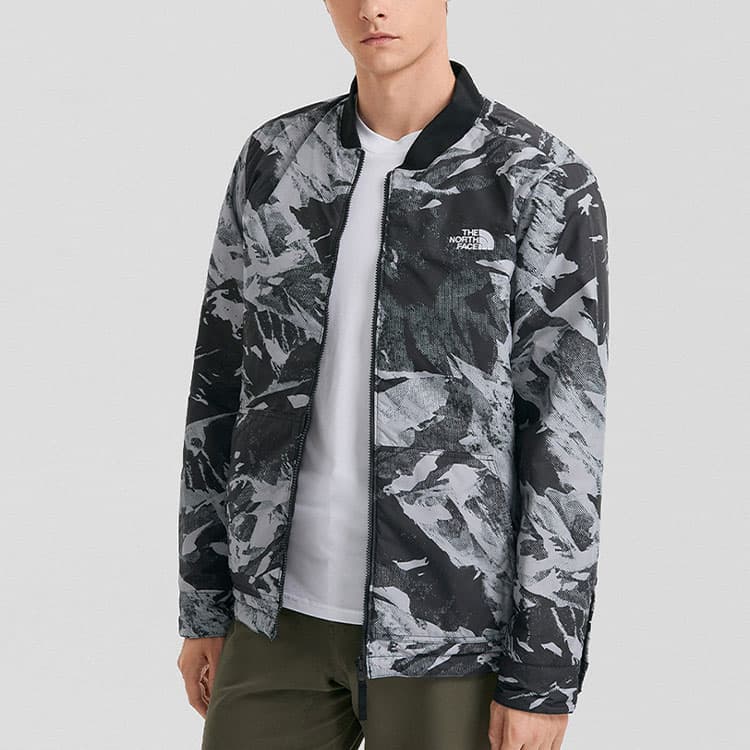 Зимняя куртка пуховик The North Face Mountain Print Reversible Jacket Black - изображение 2