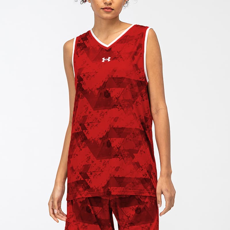 Баскетбольная майка Under Armour Basketball Knit Training Vest Red - изображение 3