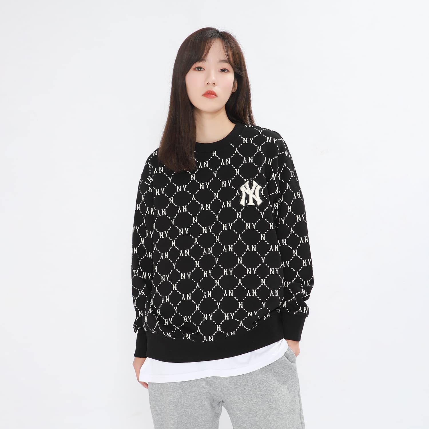 Худи MLB Yankees Crewneck Black — фото 2