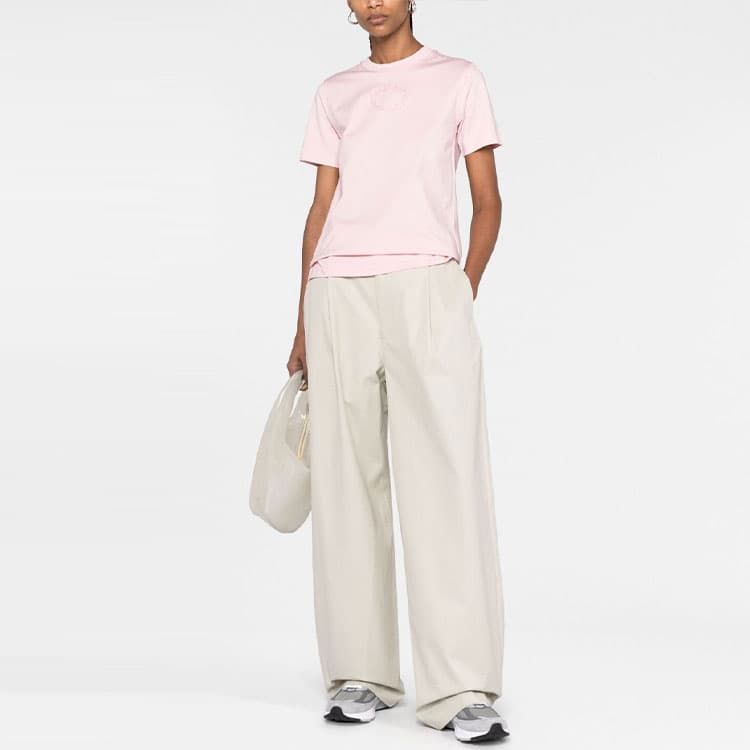 Футболка Burberry SS23 Logo Embroidered T-Shirt Pink — фото 2