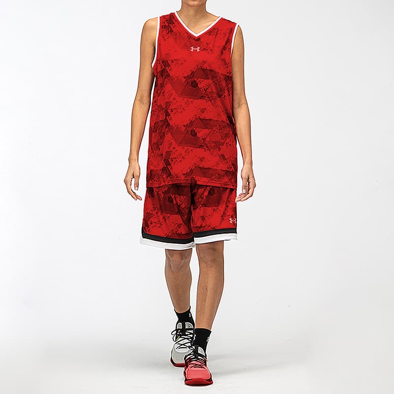 Баскетбольная майка Under Armour Basketball Knit Training Vest Red - изображение 5