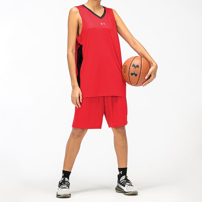 Баскетбольная майка Under Armour Basketball Tank Red - изображение 5