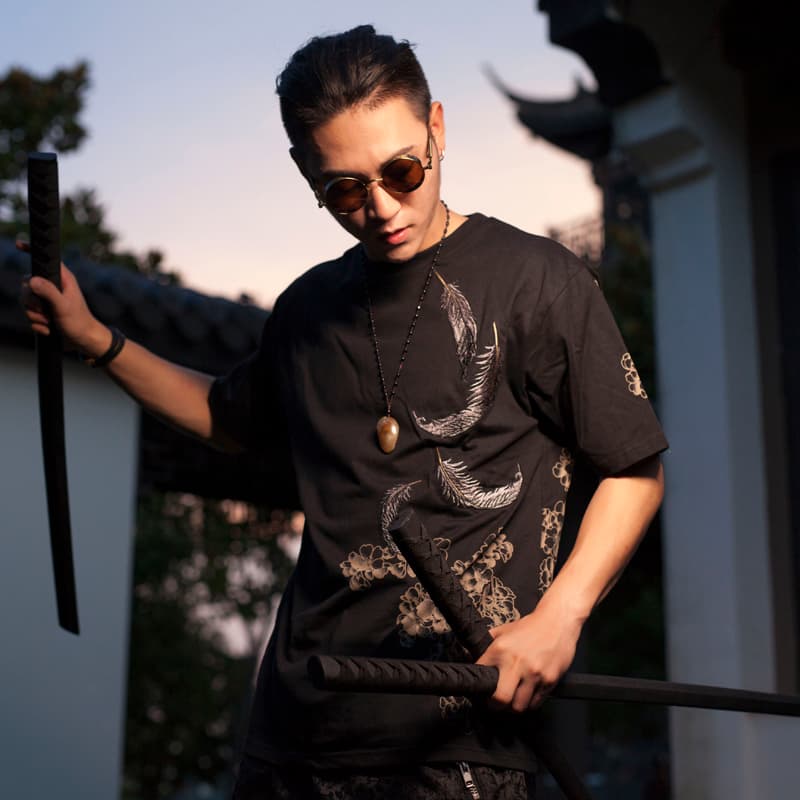 Футболка Sansheng Loose Fit Embroidered T-Shirt - изображение 5