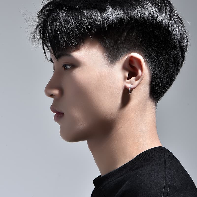 Серьги MYSH Minimalist 925 Silver Earrings Men - изображение 8
