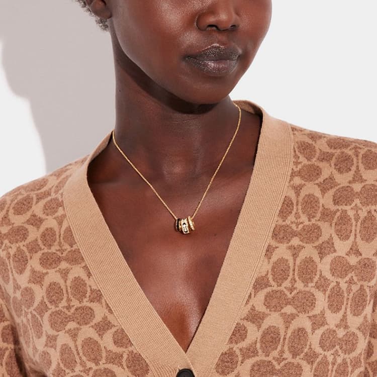 Ожерелье COACH Necklace Gold - изображение 2