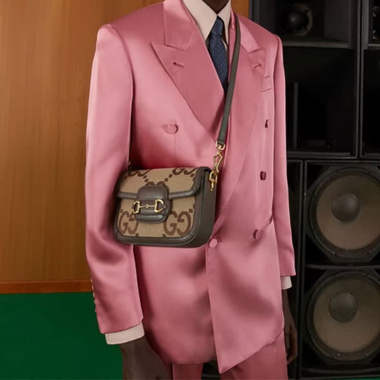 Сумка через плечо Gucci Horsebit 1955 Mini - изображение 10