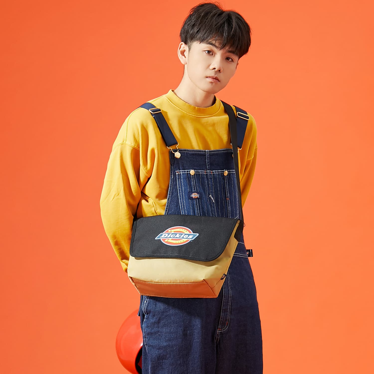Сумка через плечо Dickies Anniversary Messenger Bag Black Khaki - изображение 6