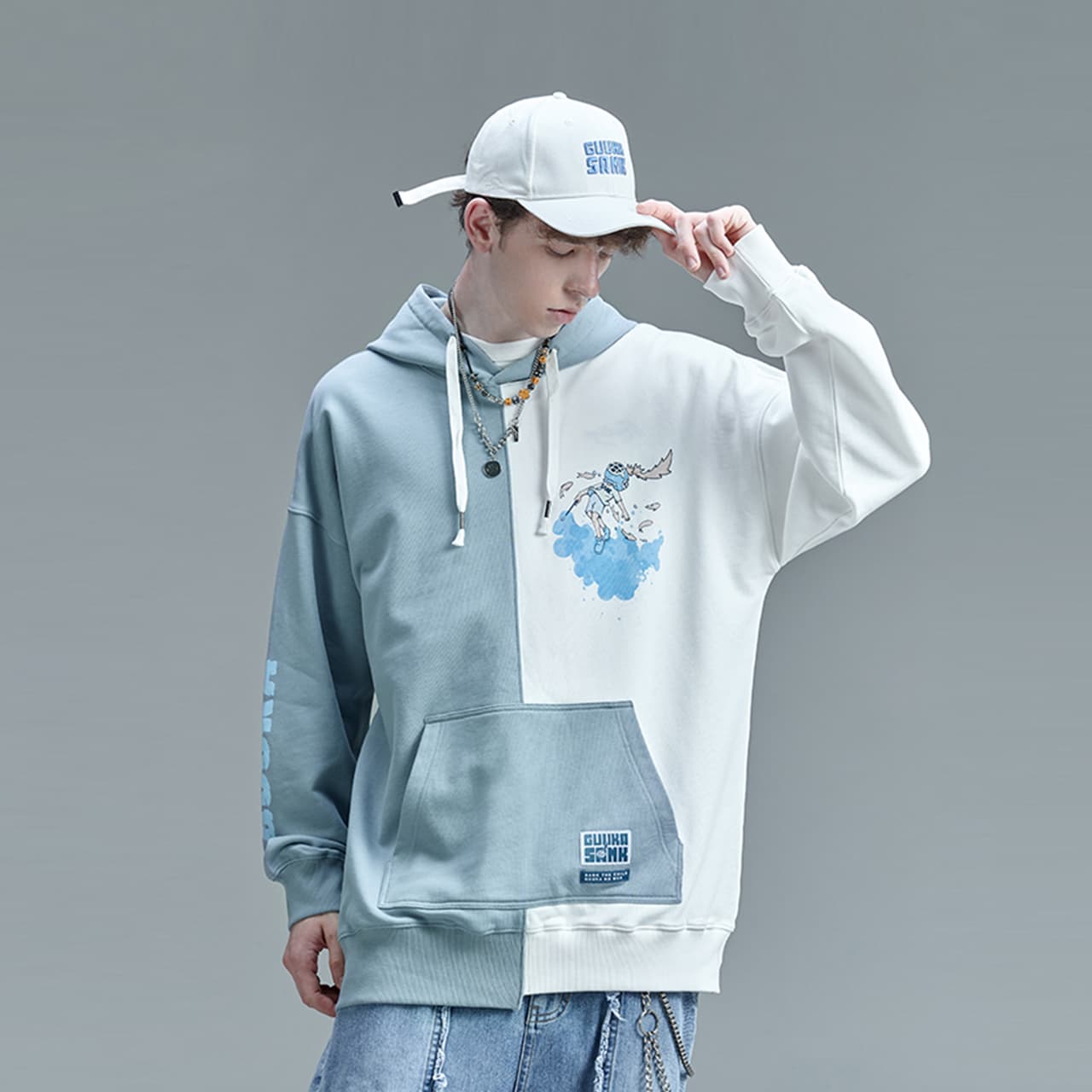 Худи Guuka x SANK TOYS Hoodie White - изображение 4
