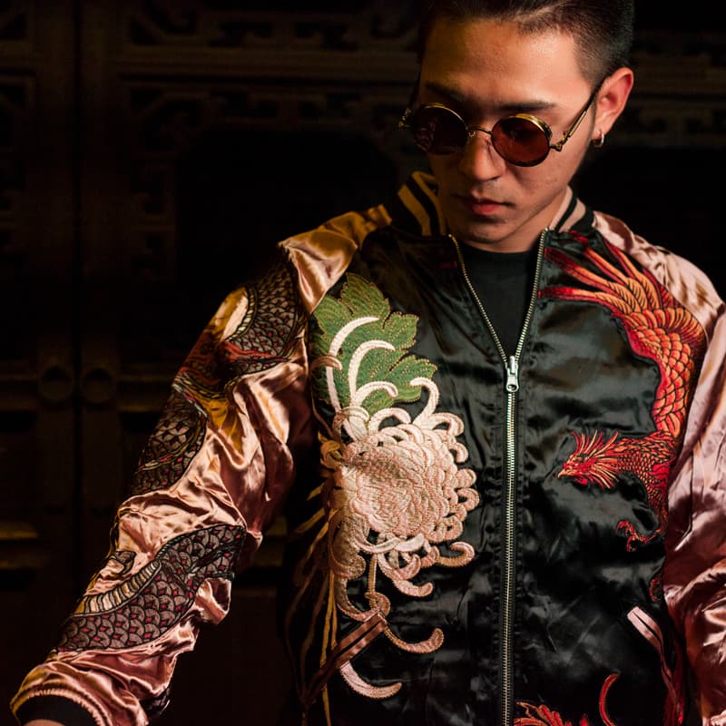 Бомбер Sansheng Bomber Jacket Black Gold - изображение 4